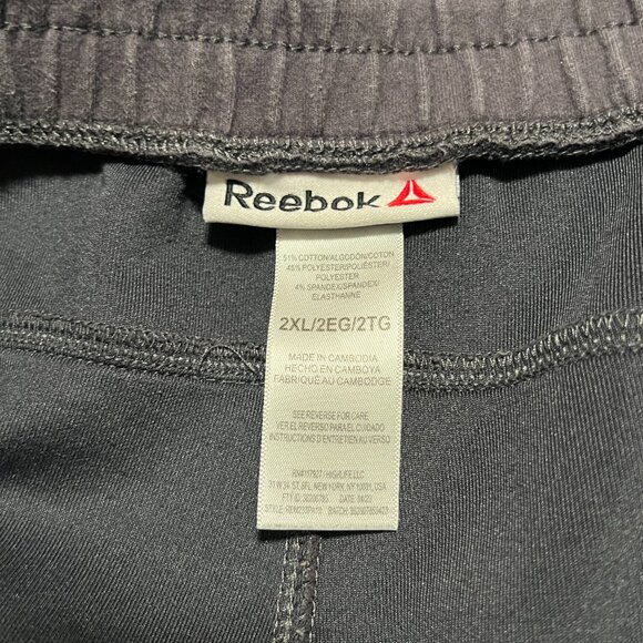 Reebok Cargo Sweatpants Athletic Athleisure Comfy Gray Men's size XXL 2XL - Picture 3 of 6